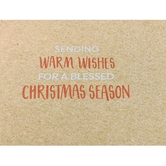 1 Box BROTHER & SISTER Country Christmas Cards 12 Cards & Envelopes Brown Red - Picture 6 of 8